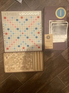HTF! COMPLETE Vintage 1948 1953 SCRABBLE Board Game w/ EXTRAS SELCHOW & RIGHTER - Picture 1 of 14