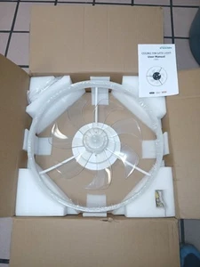15.7'' Modern Flush Mount Ceiling Fan, White, New-Open box Sterren - Picture 1 of 5