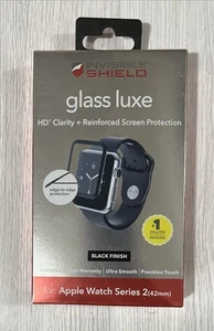 ZAGG Glass Luxe HD Clarity Protecteur d'écran Apple Watch Series 2 (42mm) Noir - Photo 1 sur 1