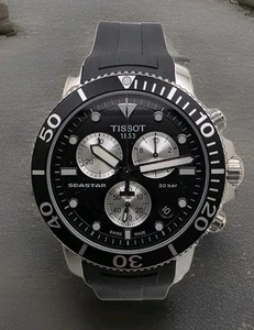 Orologio Tissot Seastar 1000 Chrono quadrante nero/argento T120.417.17.051.00 - Foto 1 di 6