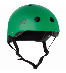 Casco de monopatín verde Kelly mate certificado por S1 Lifer - Imagen 1 de 4