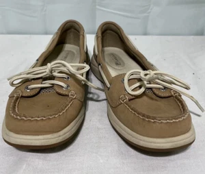 Sperry Damenschuhe 6,5 Angelfish Top-Sider hellbraun Bootsschuh Leder - Bild 1 von 6