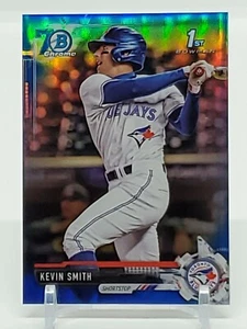 KEVIN SMITH 2017 First Bowman Cromo Draft 70o REFRACTOR AZUL ARRENDAJOS/200 - Imagen 1 de 10