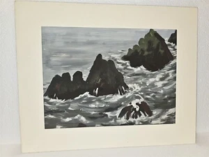 Original William Jurgen Hestal (1908-1985), pintura Gauche sobre papel 20” x 16” - Imagen 1 de 4