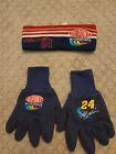 Nascar Jeff Gordon Dupont #24 Headband and work Gloves A10012 Free Shipping 