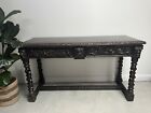 Large 19th Century  English Carved Console Serving Buffet Table  