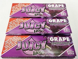 3 Packs Grape Flavored JUICY JAY'S 1 1/4 Packs With Free Shipping - Picture 1 of 1