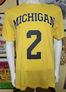 University Of Michigan Wolverines Kobe Bufkin Basketball Jersey T Shirt Large - Picture 1 of 3