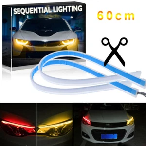 2× LED DRL Car Styling Daytime Running Light Strip For Headlight Accessories - Picture 1 of 8