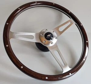 Steering Wheel Fits For Chevrolet Wood Vintage Blazer C/K Suburban Van 70-73' - Picture 1 of 16