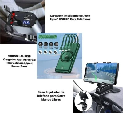 For All Toyota Car Electronical Kit Wireless Charger 900000mAh Set - Image 1 of 4