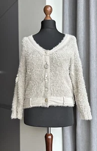 Elisa Cavaletti Women's Downy Cardigan Sweater Jumper Size L - Picture 1 of 7