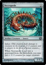 MTG MAGIC THE GATHERING - NECROPEDE X 2 - SCARS OF MIRRODIN - NEAR MINT/EX!