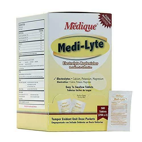 Medique Medi-Lyte Electrolyte Replenisher - 250 Tablets, Pack of 2