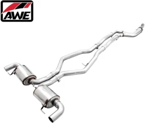 AWE Touring Edition Cat-Back escape puntas OE para 20-25 BMW M340i/M440i 3,0 L - Imagen 1 de 7