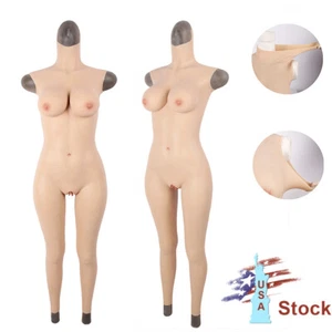 KnowU D Cup Silicone Breast Forms Bodysuit Silicone FullBody Suit Transgender - Picture 1 of 12
