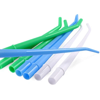 Aspirador cirúrgico dental descartável sucção ponta ejetor de saliva, 100 peças (4 sacos) - Imagem 1 de 4