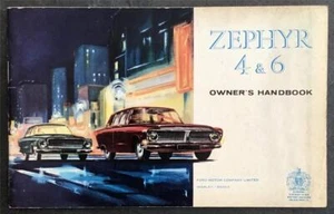 FORD ZEPHYR 4 & 6 Owner's Handbook MAY 1965 #38089/565 - Picture 1 of 4