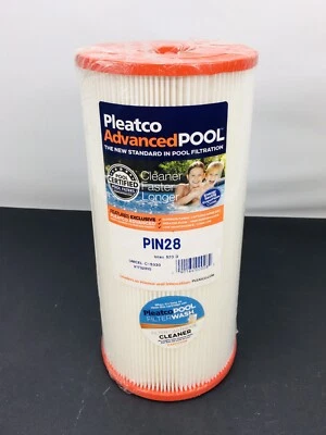 Pleatco Cartridge Filter PIN28 Intex 520 D C-5330 Advanced Pool Filter - Image 1 of 4