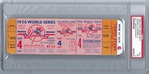 1956 World Series Game 4 Full Ticket Mickey Mantle Home Run # 7 PSA - 5 - Picture 1 of 3