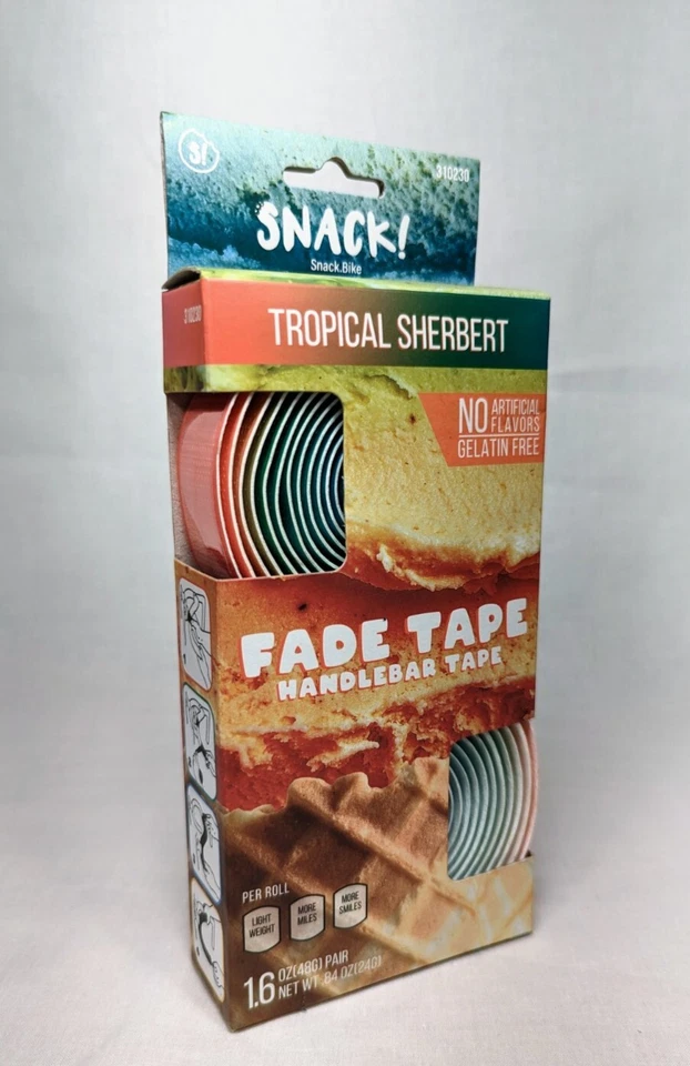 NUEVO Snack! Cinta de manillar Tropical Sherbert Fade Tape, multicolor Foto 1 de 1