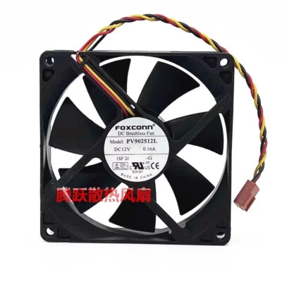 FOXCONN PV902512L 12V 0.16A 9CM 3-pin mute cooling fan - Image 1 of 4