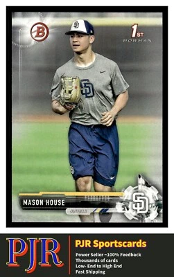 2017 Bowman Draft #BD-97 Mason House San Diego Padres  Paper - Image 1 of 2