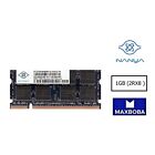 Memory Nanya 1GB 5300S Laptop PC RAM DDR2 2RX8 NT1GT64U8HB0BN-3C