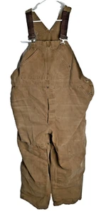 Mono con tirantes doble rodilla Carhartt de colección para hombre medidas 50 x 28 marrón envejecido años 90 - Imagen 1 de 8