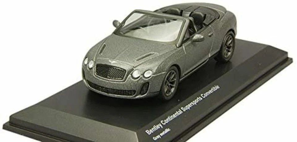 Kyosho Original 1/64 Bentley Continental SS Cabrio grigio metallizzato - Immagine 1 di 1