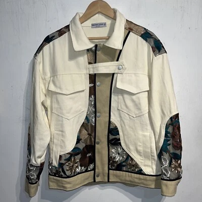 Jaqueta de retalhos floral bordada pequena WLS We Love Street - Imagem 1 de 4