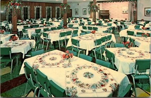 Esszimmer im Frankenmuth Bayerisches Gasthaus Frankenmuth MICHIGAN CHROM POSTKARTE D12 - Bild 1 von 2