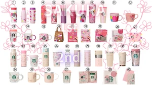 Starbucks Japan SAKURA 2024 Cherry blossom Bottle Mug 1st&2nd Original Goods - Picture 1 of 98