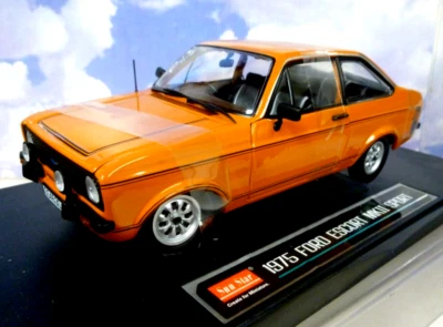 SUNSTAR SUN STAR 1/18 1975 FORD ESCORT MK2 MKII 1600 SPORT SIGNAL ORANGE #4630R - Image 1 of 4