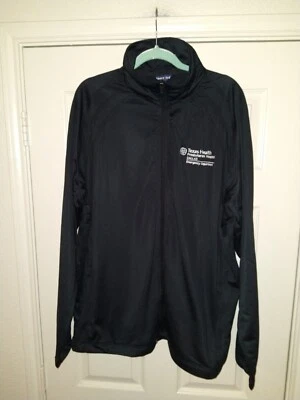 Chaqueta Sport Tek Negra Cremallera Completa Para Hombre Talla 2XL Texas Health Presbyterian Hospital Foto 1 de 4