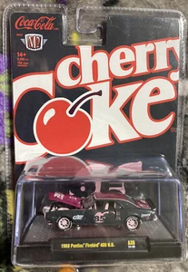 🔥 M2 Machines Cherry Coke Pontiac Firebird 400 H.O. CHASE /750 Pink Base/Int - Picture 1 of 6