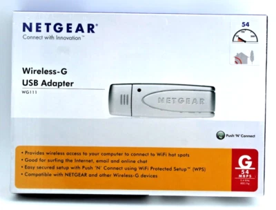 Netgear Wireless-G USB Adapter WG111US / NEW & SEALED - Image 1 of 4