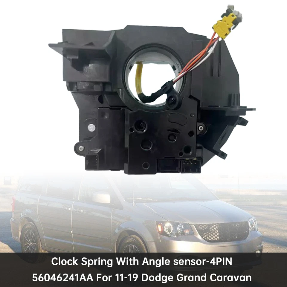 Clock spring with Angel Sensor-4PINS 56046241AA for Dodge Grand Caravan US Foto 1 de 4