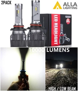 Alla Lighting Slim 9012 LED Headlight Bulb How Low Beam Bulb Lamp Headlamp White - Picture 1 of 12