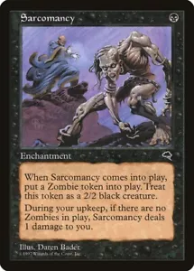 MTG Sarcomancy NM Tempest TMP English Reserved List Magic Gathering card - Picture 1 of 3
