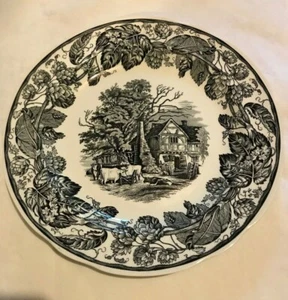 Spode Archive Collection Black and White Dinner Plate - Picture 1 of 2