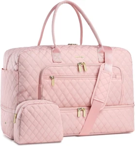 Travel Duffle Bag Weekender for Women - 38L Carry-On Overnight Personal Item Bag - Picture 1 of 12