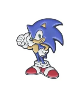 Sonic the hedgehog Enamel Pin - Standing.  Australian Stock free Au shipping - Picture 1 of 1