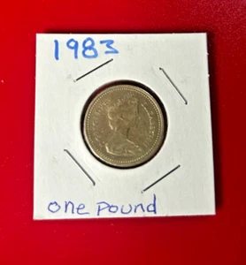 1983 ONE POUND UK COIN - QUEEN Elizabeth II - NICE WORLD COIN !!! - Picture 1 of 2