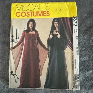 Vestido Gótico Medieval McCalls Patrón Disfraz 3372 Talla 14-20 Renacimiento SIN CORTAR - Imagen 1 de 7