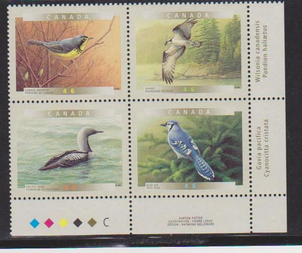 2000 Canada SC# 1842a LR - Birds of Canada - 5b Plate Block M-NH Lot # 3465d - Image 1 of 1