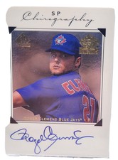 1998 Upper Deck SP Chirography AUTO Roger Clemens Toronto Blue Jays