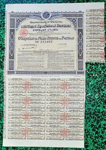 Gouvernement A.E.F. (Congo/Gabon/Oubangui Chari & Tchad) - Bel Emprunt 4 % 1931 - Bild 1 von 2