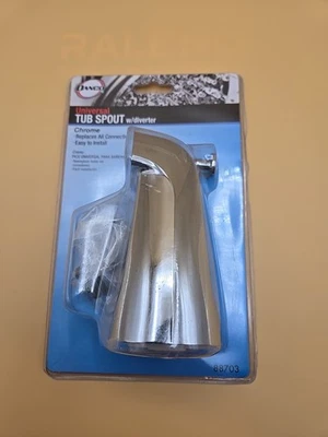 DANCO 88703 TUB SPOUT WITH DIVERTER, SLIP FIT & IPS CONNECTION IN CHROME - Image 1 of 4