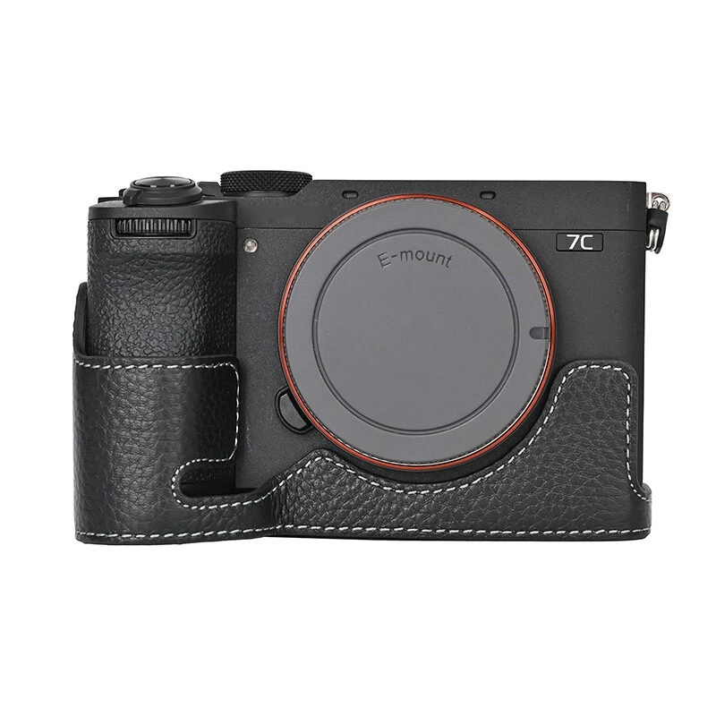 Genuine Real Leather Half Case for Sony A7C2/A7C Mark II Camera Grip - Image 1 of 1